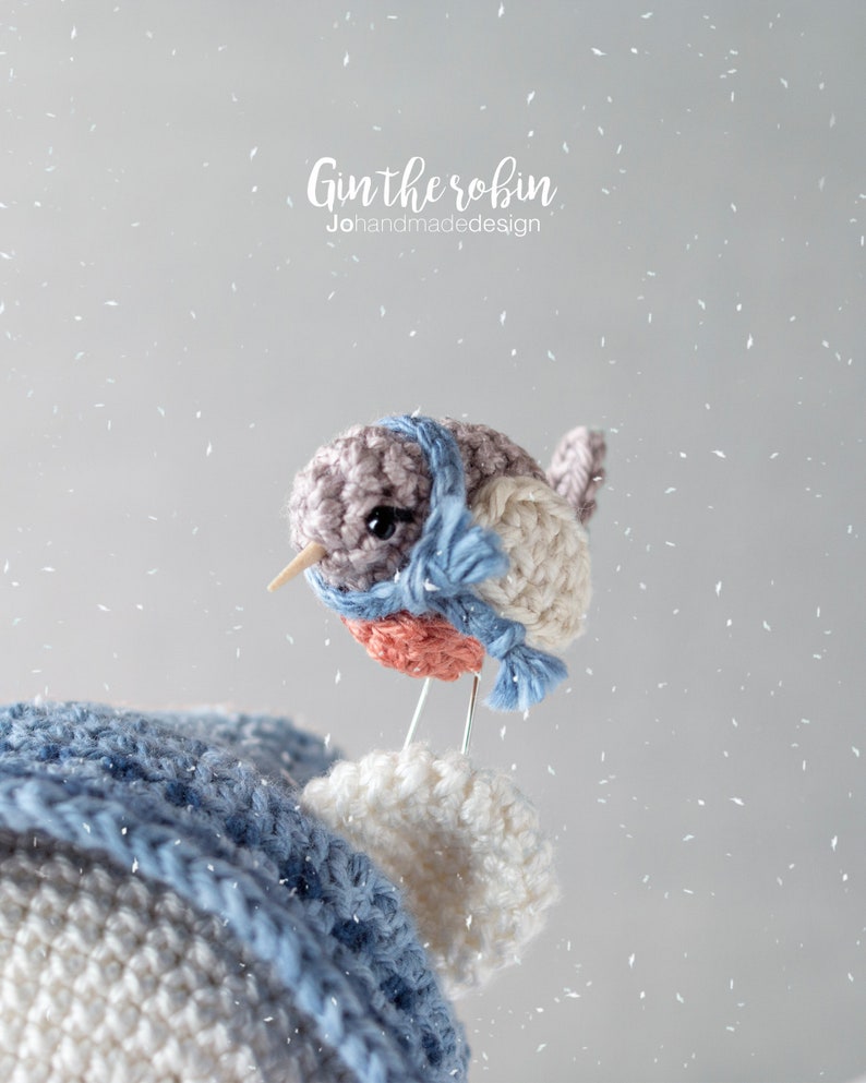 PATTERN Elia the polar bear and Gin the robin amigurumi digital crochet pattern PDF file imagem 9