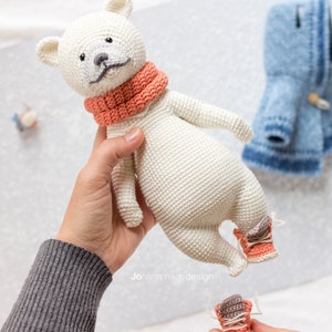 PATTERN Elia the polar bear and Gin the robin amigurumi digital crochet pattern PDF file imagem 6
