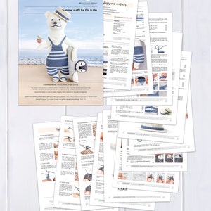 PATTERN Summer Outfit for Elia & Gin amigurumi digital crochet pattern PDF file image 10