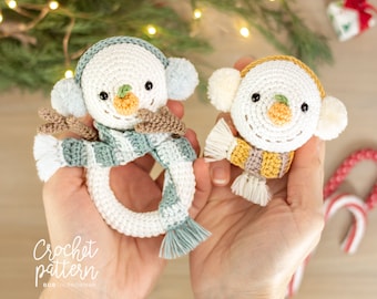 BOB, the funny SNOWMAN - crochet pattern