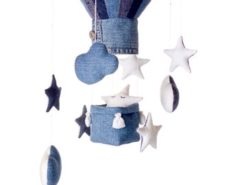 Kit de broderie Crewel vintage Décoration de montgolfière Kit de
