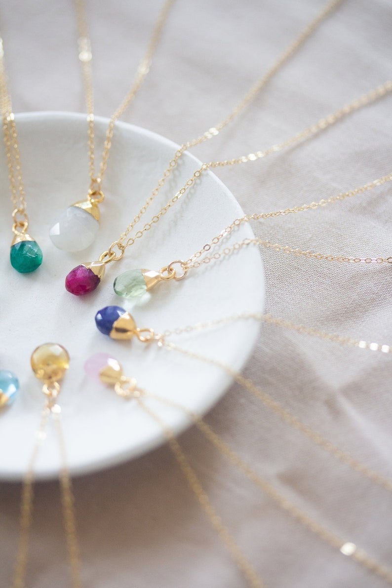 mothers day birthstone necklace etsy