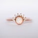 Opal Ring - celestial jewelry - promise ring - rose gold ring - opal ring rose gold - eclectic ring - simple ring -dainty ring -gift for her 