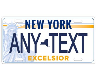 New York State Plate Etsy