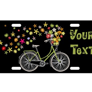 Personalized Standard Size License Plate - Bicycle 1 - add your text