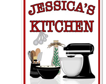Wall Art - Personalized Kitchen Signs - Four Designs