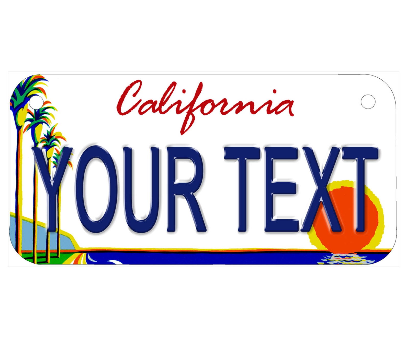Custom Personalized State License Plate California 1994 Etsy