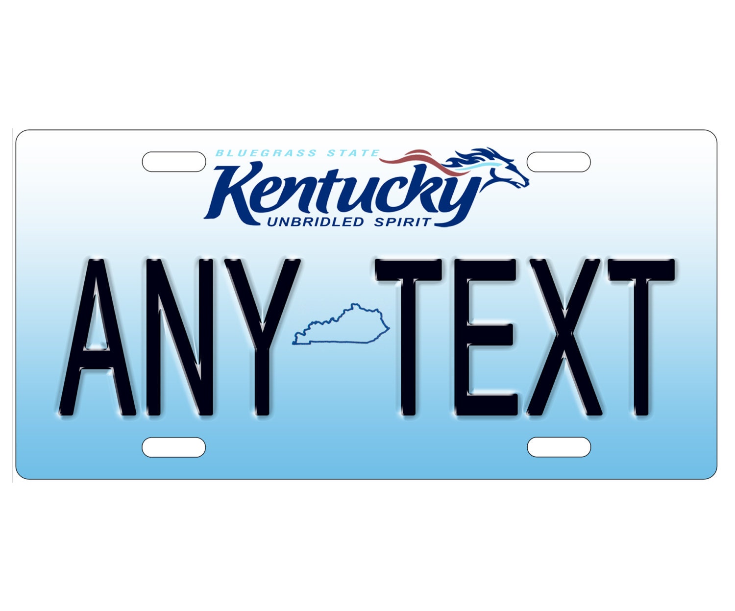 Custom Personalized State License Plate Kentucky Novelty Etsy