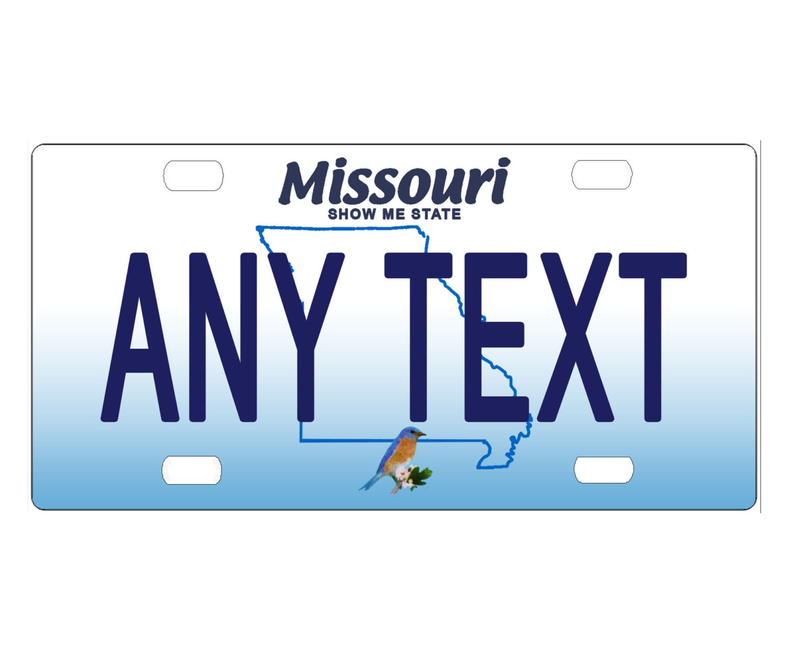 Custom Personalized State License Plate Missouri 2008 Etsy