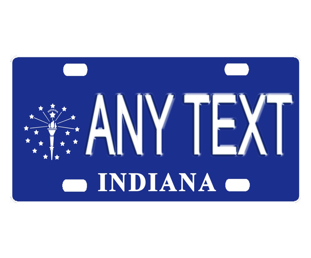 Personalized State License Plate Indiana 2008 Novelty Plateprinted