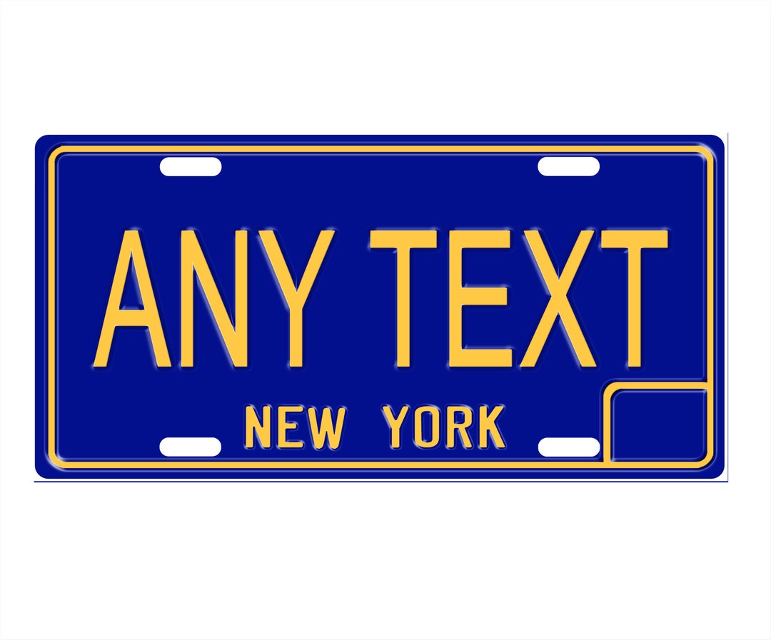 Personalized State License Plate New York 1969 Novelty Plateprinted