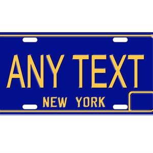 Personalized State License Plate - New York 1969  Novelty Plate-Printed Flat, 3 sizes