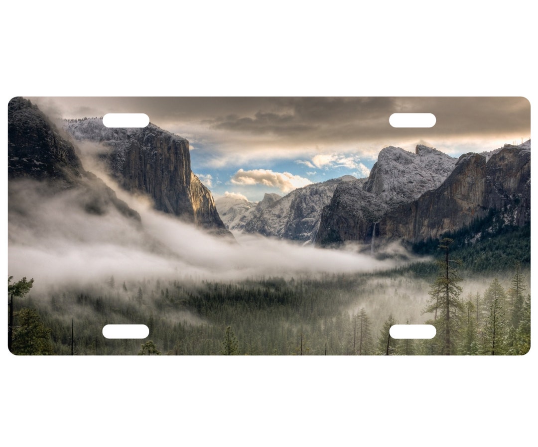 Personalized Standard Size License Plate Yosemite Valley Add Your Text