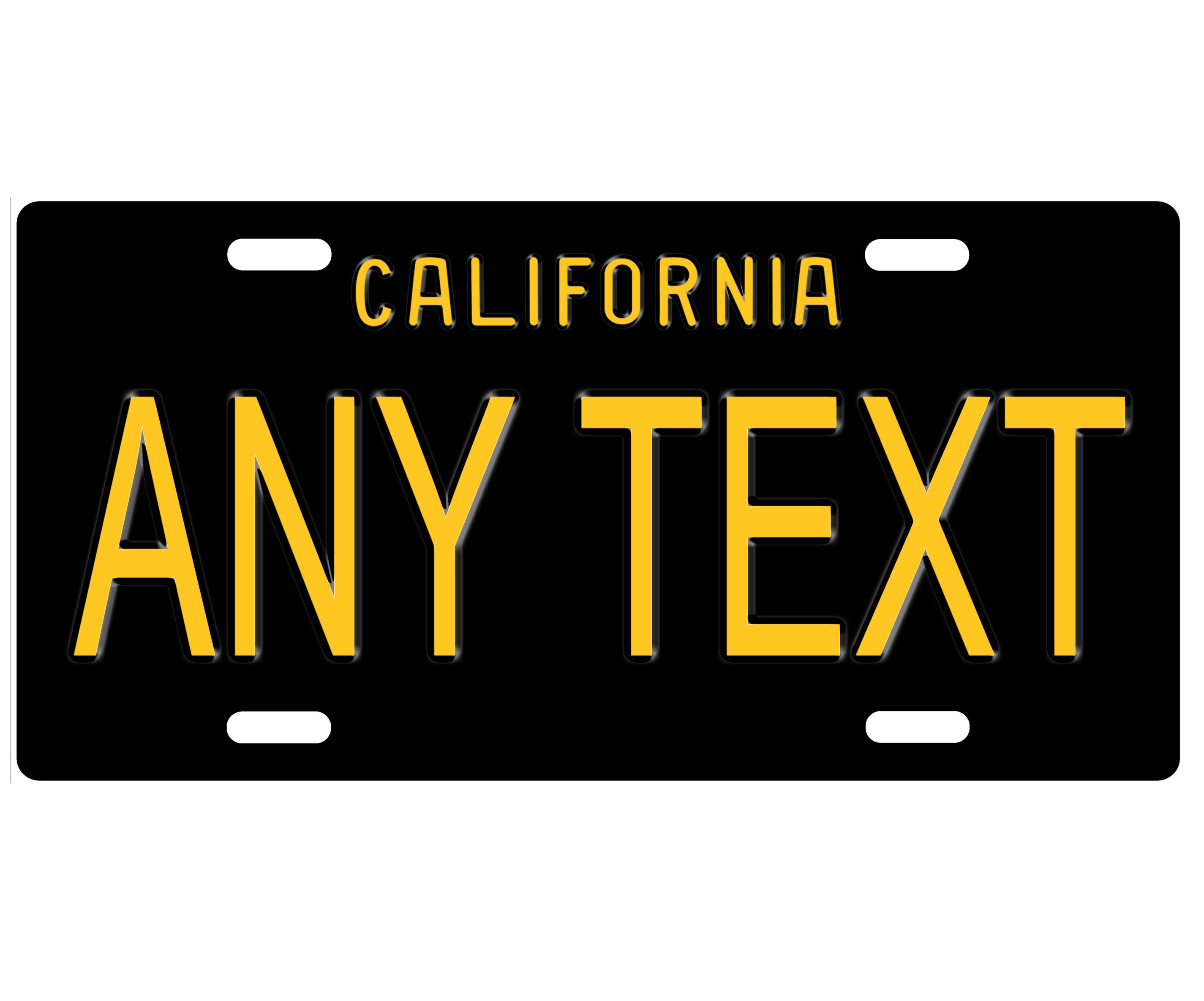Custom Personalized State License Plate California 1963 Etsy Canada