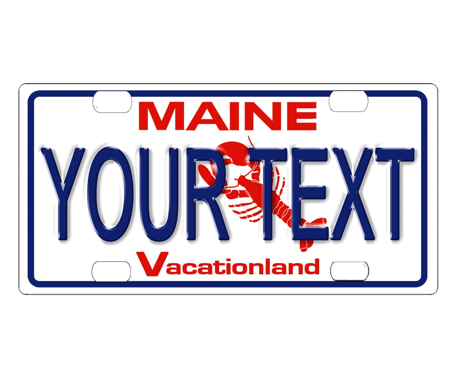 Custom Personalized State License Plate Maine 1987 Novelty Etsy