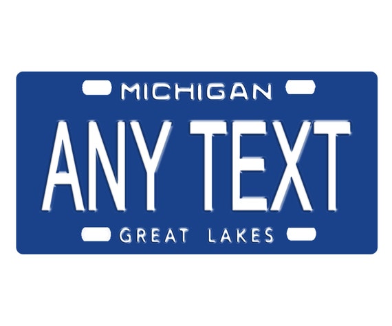 CUSTOM PERSONALIZED 2 HOLE BICYCLE STATE LICENSE PLATE-MICHIGAN 1984
