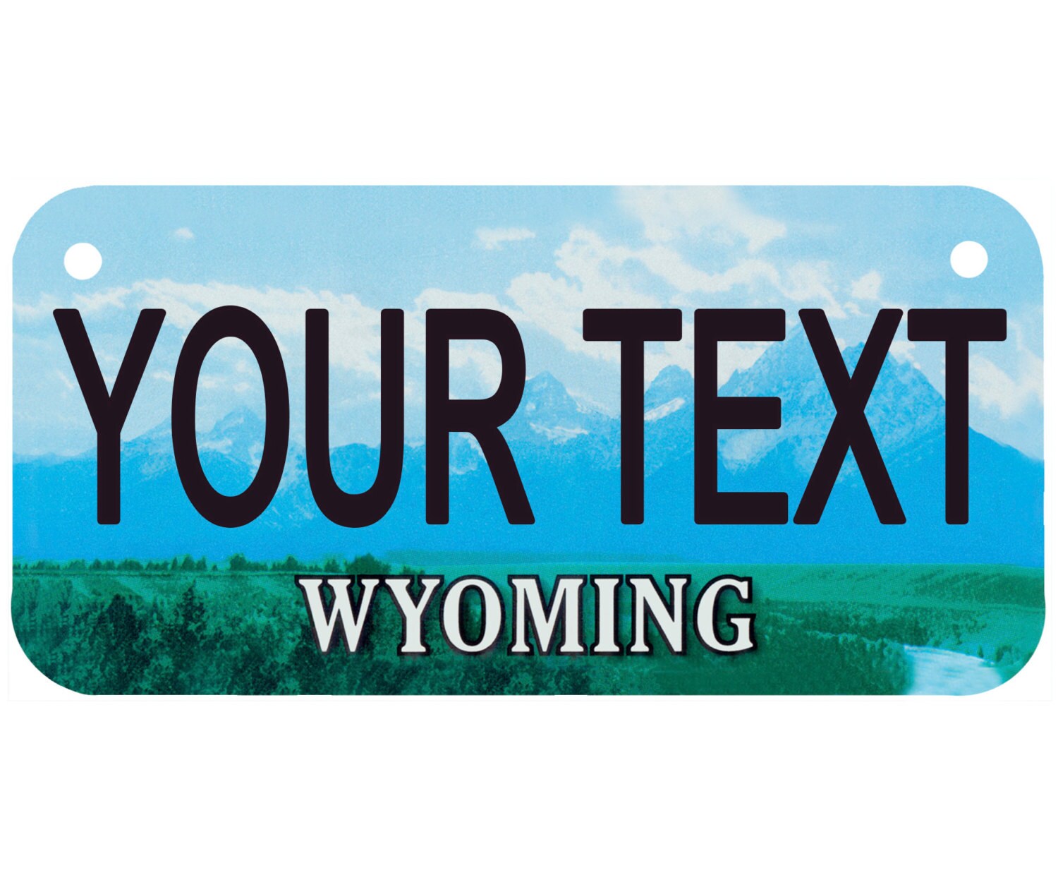 Custom Personalized State License Plate Wyoming Novelty Etsy