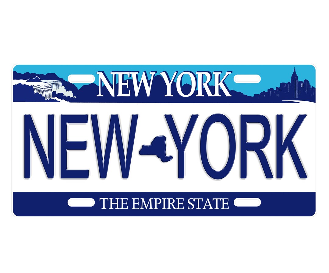 Personalized State License Plate - New York Novelty Plate-printed Flat ...