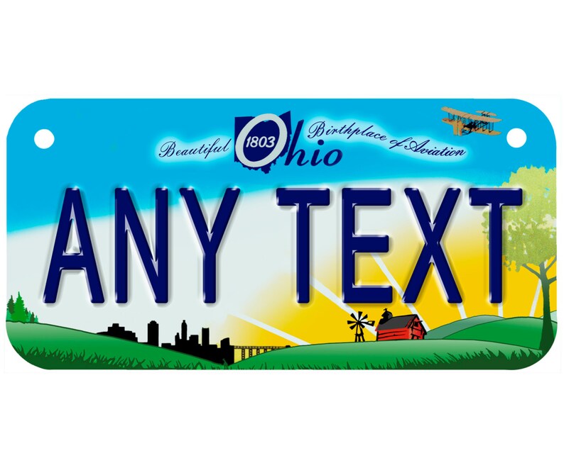 Custom Personalized State License Plate Ohio 2010 Novelty Etsy