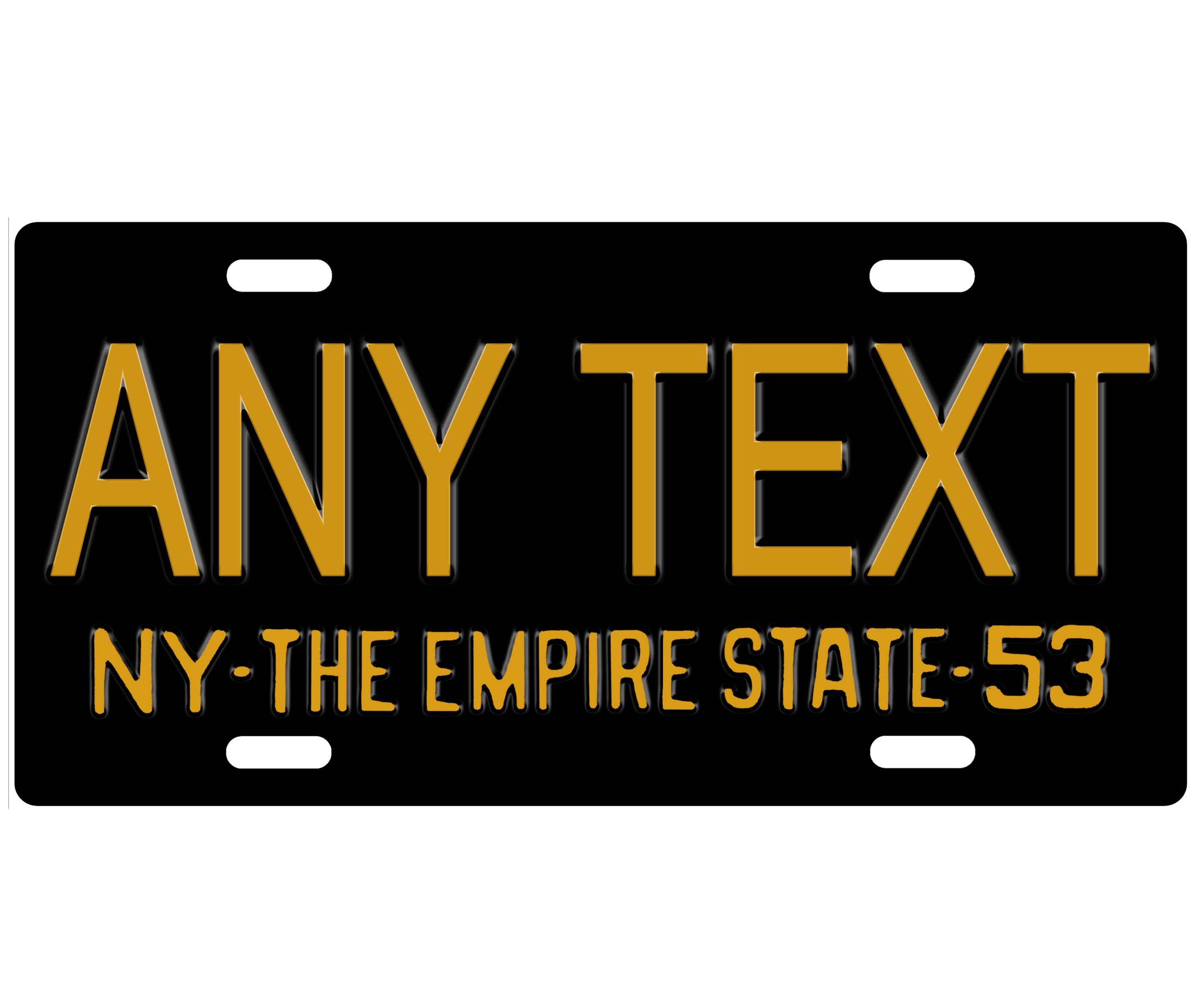 Personalized State License Plate - New York 1953  Novelty Plate-Printed Flat, 3 sizes