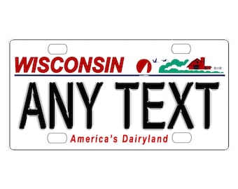 Wisconsin 2000 Personalized Custom License Plate Car Motorcycle Bike 