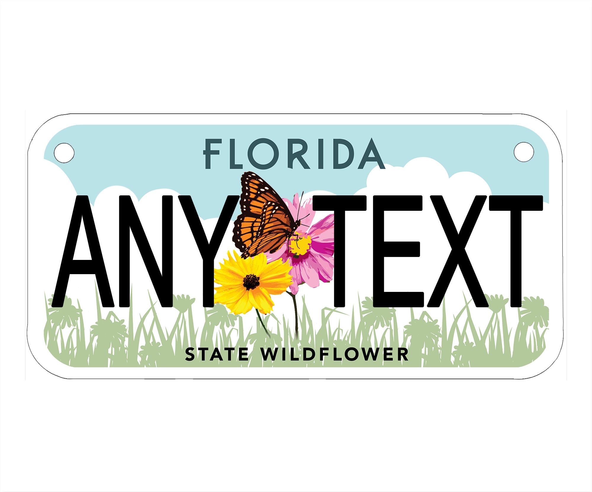 Custom Personalized State License Plate Florida State Etsy