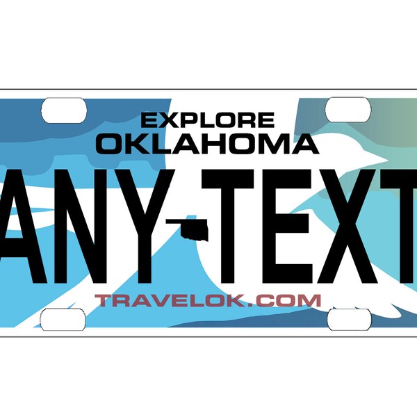 Oklahoma License Plates Etsy