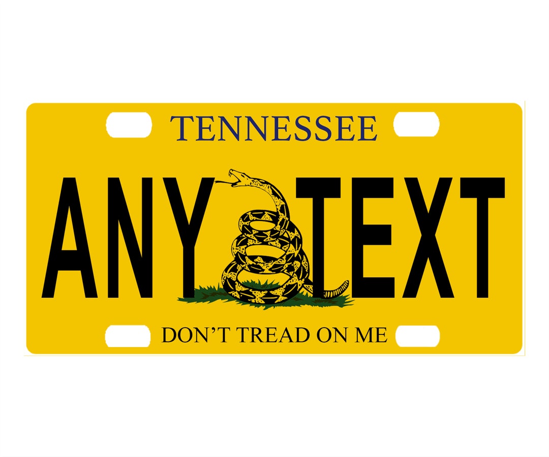 Tennessee Don T Tread On Me License Plate