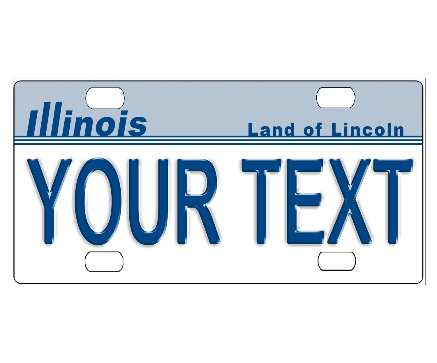 Custom Personalized State License Plate Illinois 1987 Etsy Australia