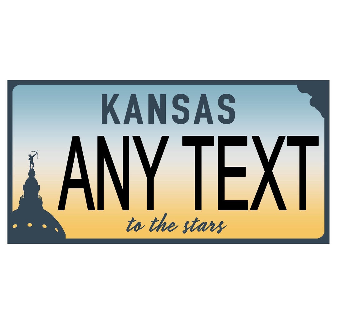 Kansas Weather Sticker Custom, Full Color Sticker/decal License Plate - Kansas. Five Designs ...