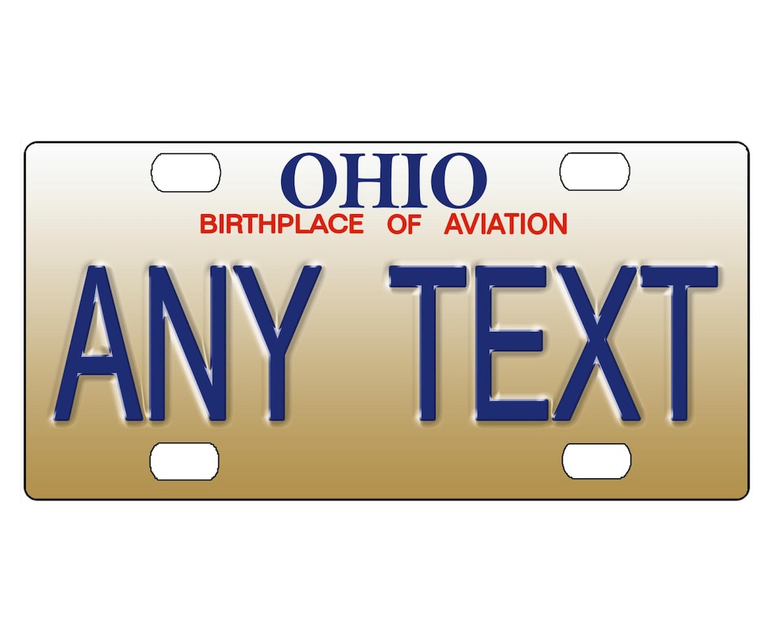 Personalized State License Plate Ohio 1997 Novelty Plateprinted Flat
