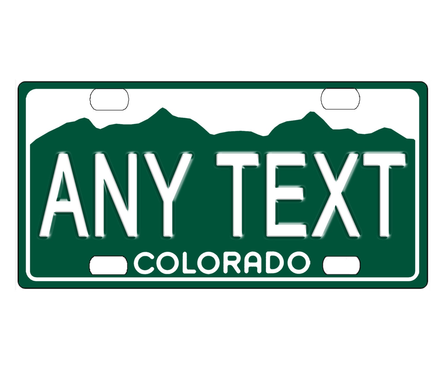 Custom Personalized State License Plate Colorado 1977 Etsy