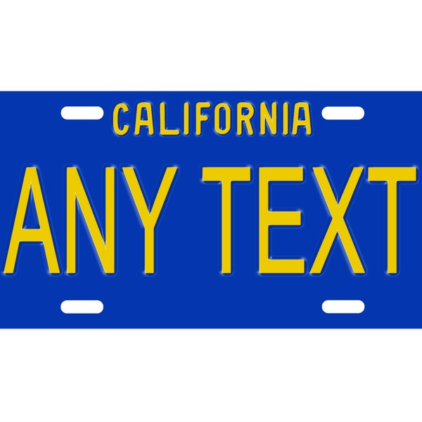 Personalized State License Plate - California 1970  Novelty Plate-Printed Flat, 3 sizes