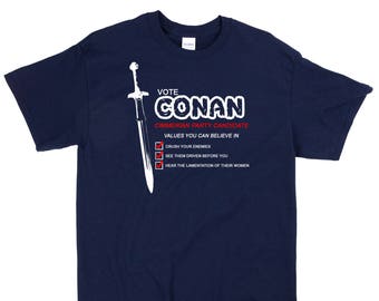 Vote CONAN für Präsident T-Shirt - Sweatshirt - Hoodie & Mehr! Präsident - Wahl - Anwärter - Barbar - Lustiges Shirt