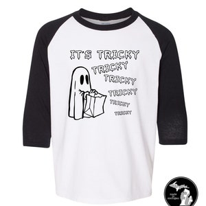 It&#39;s Tricky Ghost Halloween Shirt - ALL SIZES!!!