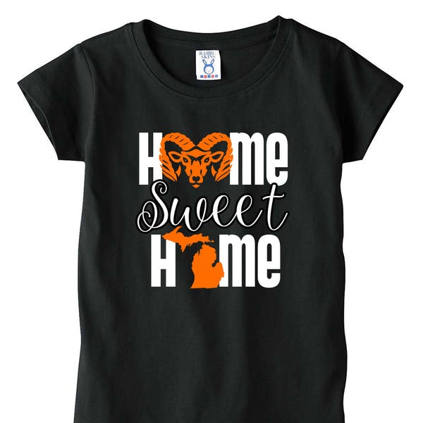 Rockford Rams Home Sweet Home (Michigan) Shirt & More! Toddler, Youth and Adult sizes available!