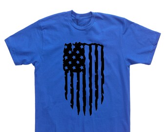 Tattered American Flag T-Shirt