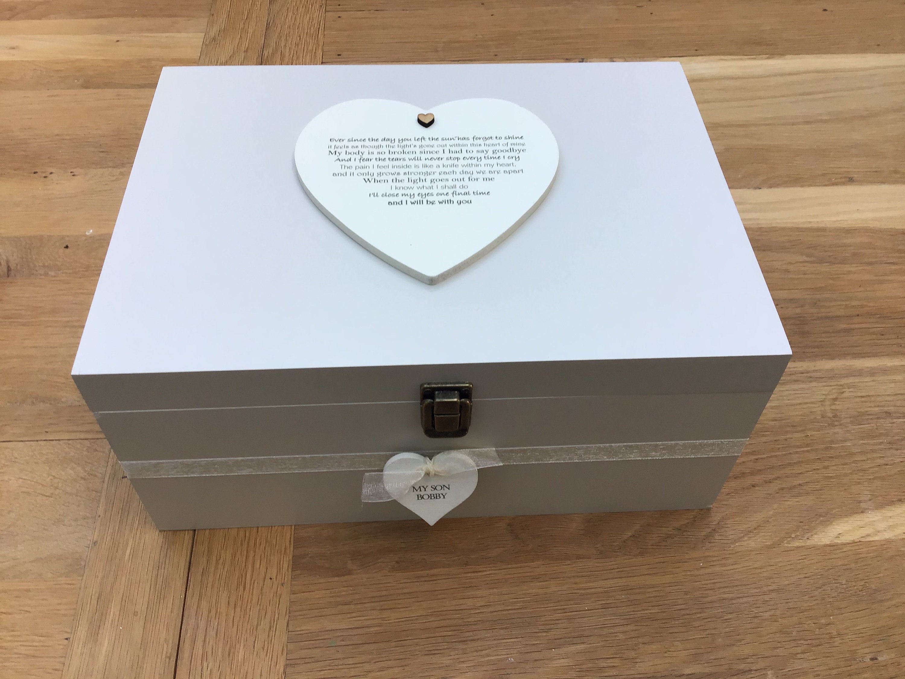 Personalised In Memory Of Box Loved One ~ BROTHER ~ any Name Bereavement Loss 