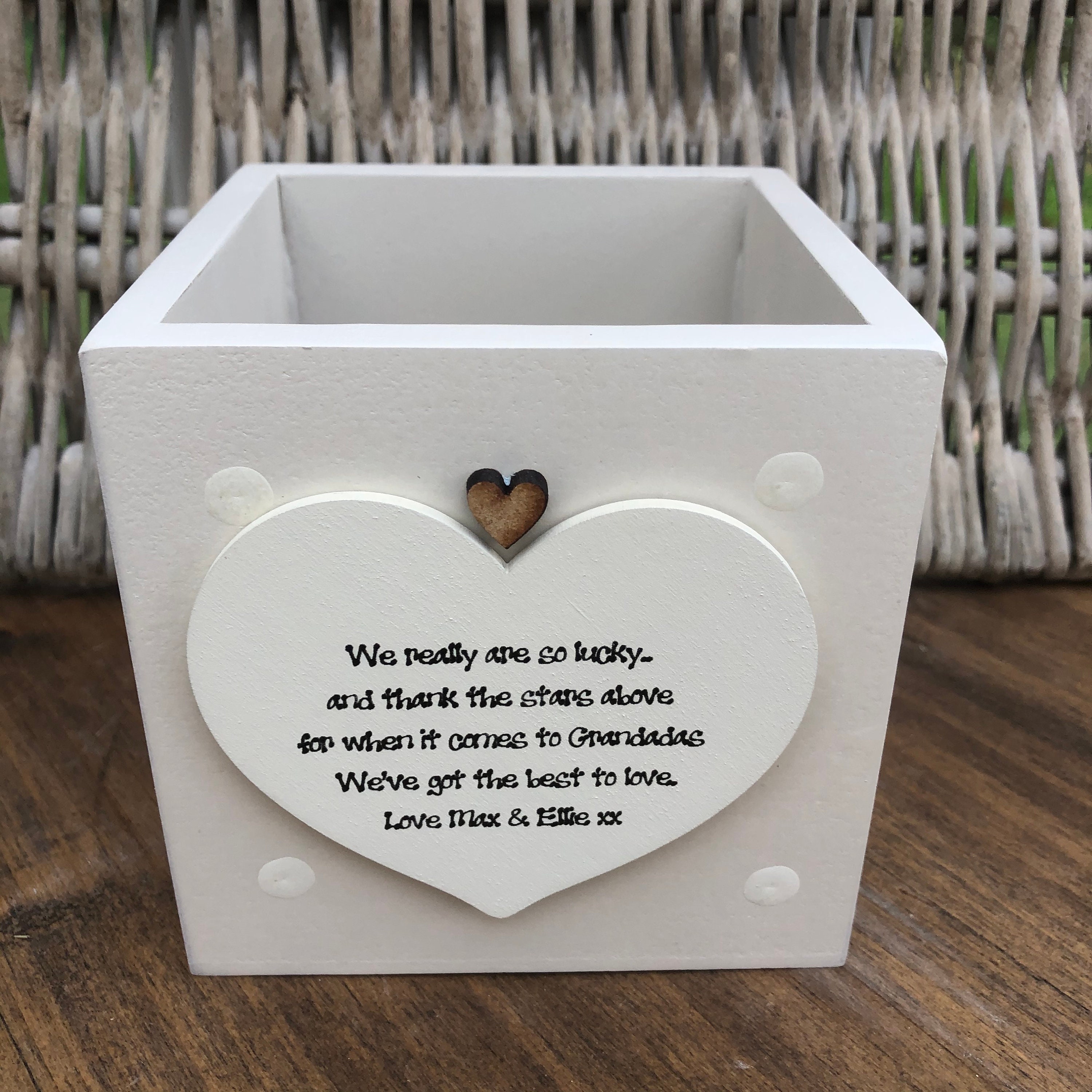 The day you became my Daddy Fathers Day Gift Daddy Grandparents Gifts Personalised New Baby Present for Auntie Uncle Nanny Grandad Grandma Grandpa Godparents 10cm Bespoke Heart Keepsake The day you became my Daddy Fathers Day Gift Daddy Grandparents Gifts Personalised New Baby Present for Auntie Uncle Nanny Grandad Grandma Grandpa Godparents 10cm Bespoke Heart Keepsake