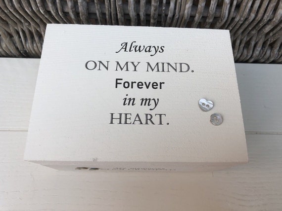 Shabby chic personalised LARGE Memory Box ~ In Memory of GRANDAD ~ Memory of a Loved One ~ Any Name ~ Grandpa ~ Grandfather ~ Grampy ETC