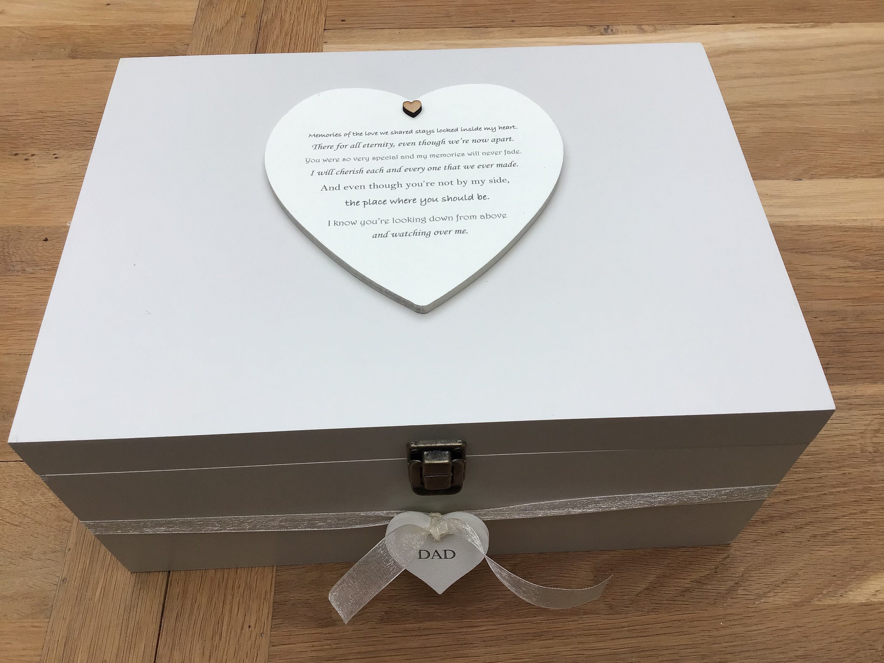 DAD Memory Box in Loving Memory of a Dad Daddy Father Etsy UK