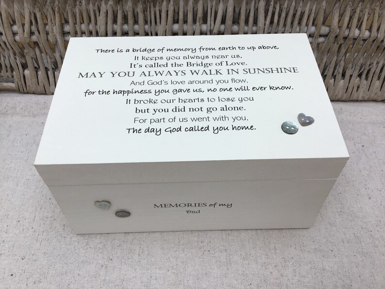 Personalised In Memory Of Box Loved One ~ DAD ~ FATHER any Name Bereavement Loss Personalised In Memory Of Box Loved One ~ DAD ~ FATHER any Name Bereavement Loss