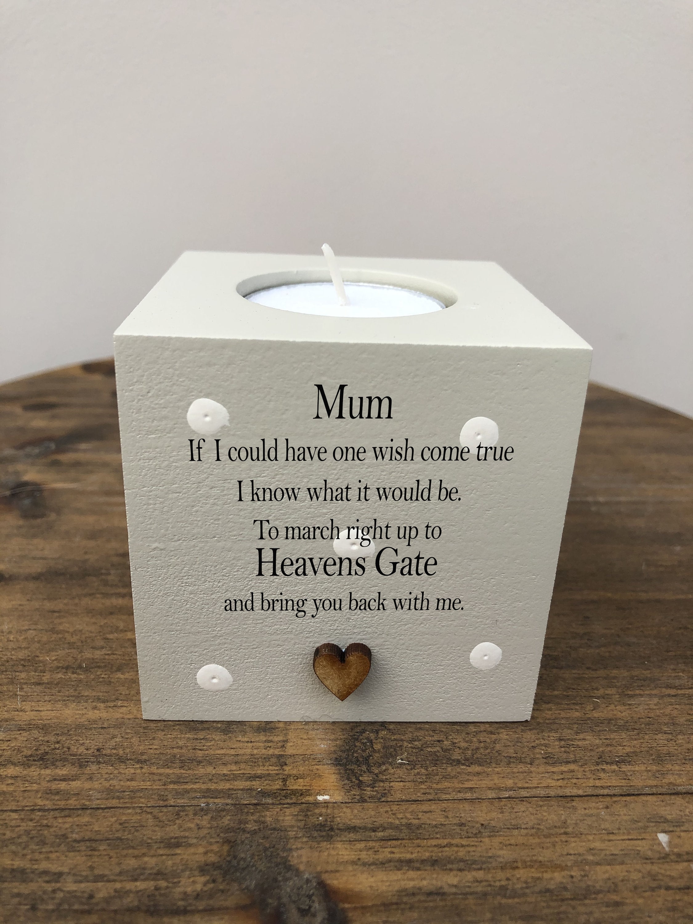 Personalised Candle in Memory of MUM or Any Loved One Mum Dad Etsy UK