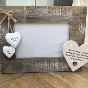 Shabby personalised Chic Photo Frame Special Auntie,  Aunty Aunt Great Aunt Gift Present