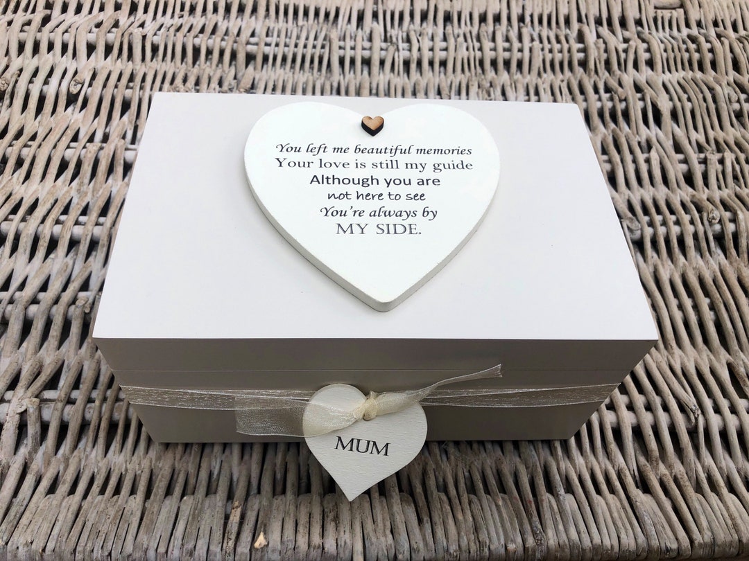 PERSONALISED Shabby Chic Style Memory Box in Memory of a Loved One MUM ...