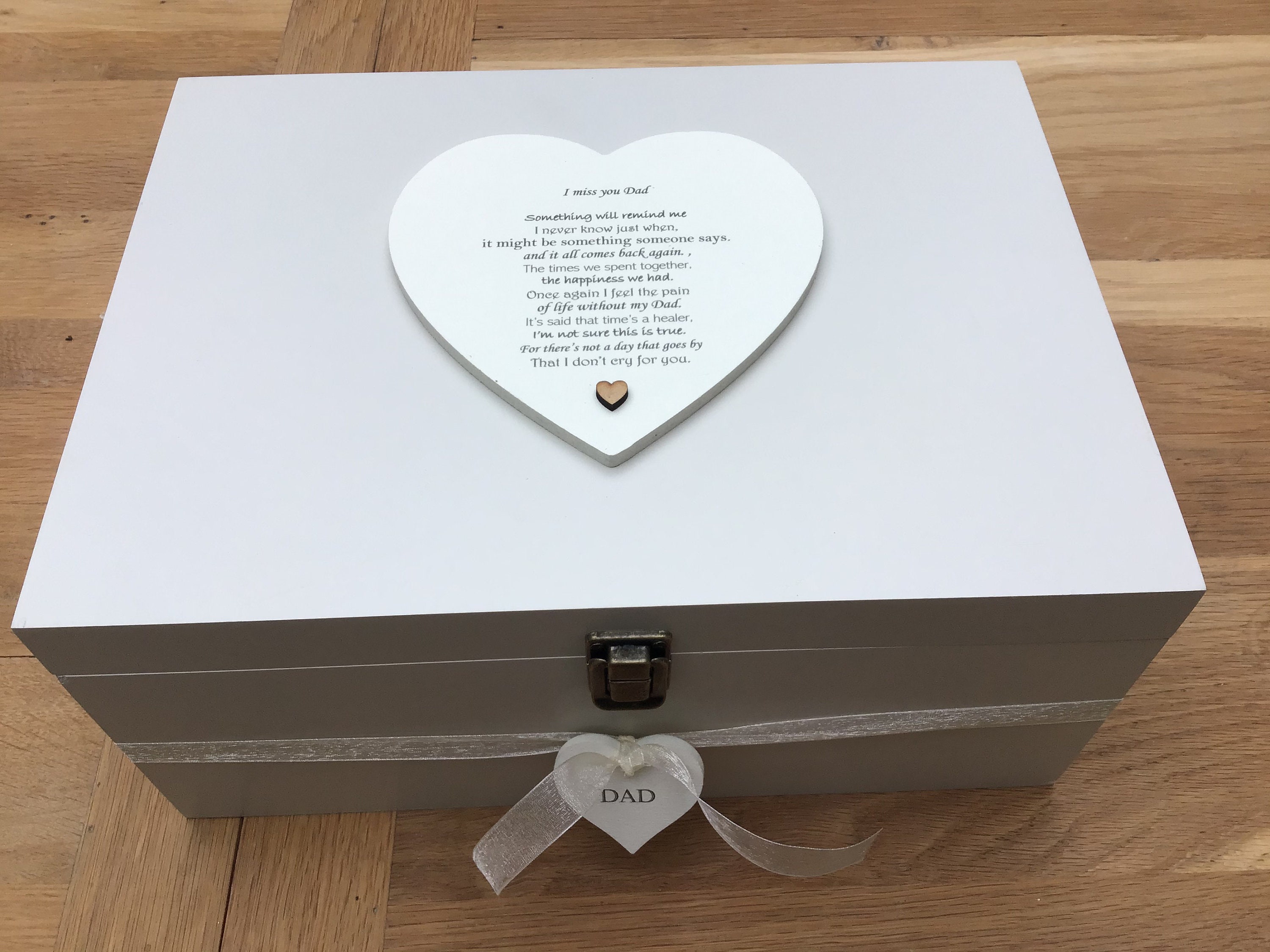 Personalised In Memory Of Box Loved One ~ DAD ~ FATHER any Name Bereavement Loss Personalised In Memory Of Box Loved One ~ DAD ~ FATHER any Name Bereavement Loss