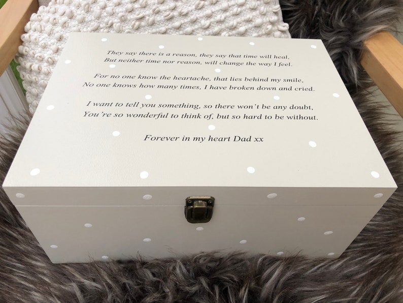 Personalised LARGE Memory Box Loved One ~ MUM ~ Or Any Name ~ Bereavement Loss 