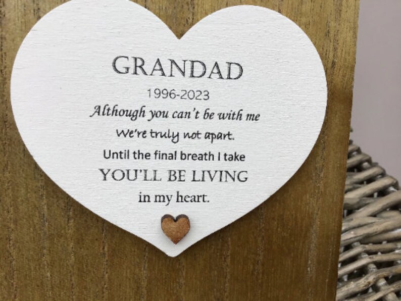 Personalised MEMORIAL Photo Frame in Loving MEMORY of GRANDAD Etsy