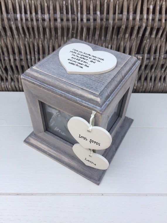 Shabby personalised Gift Chic Auntie Aunty Aunt And Uncle Photo Frame Plaque