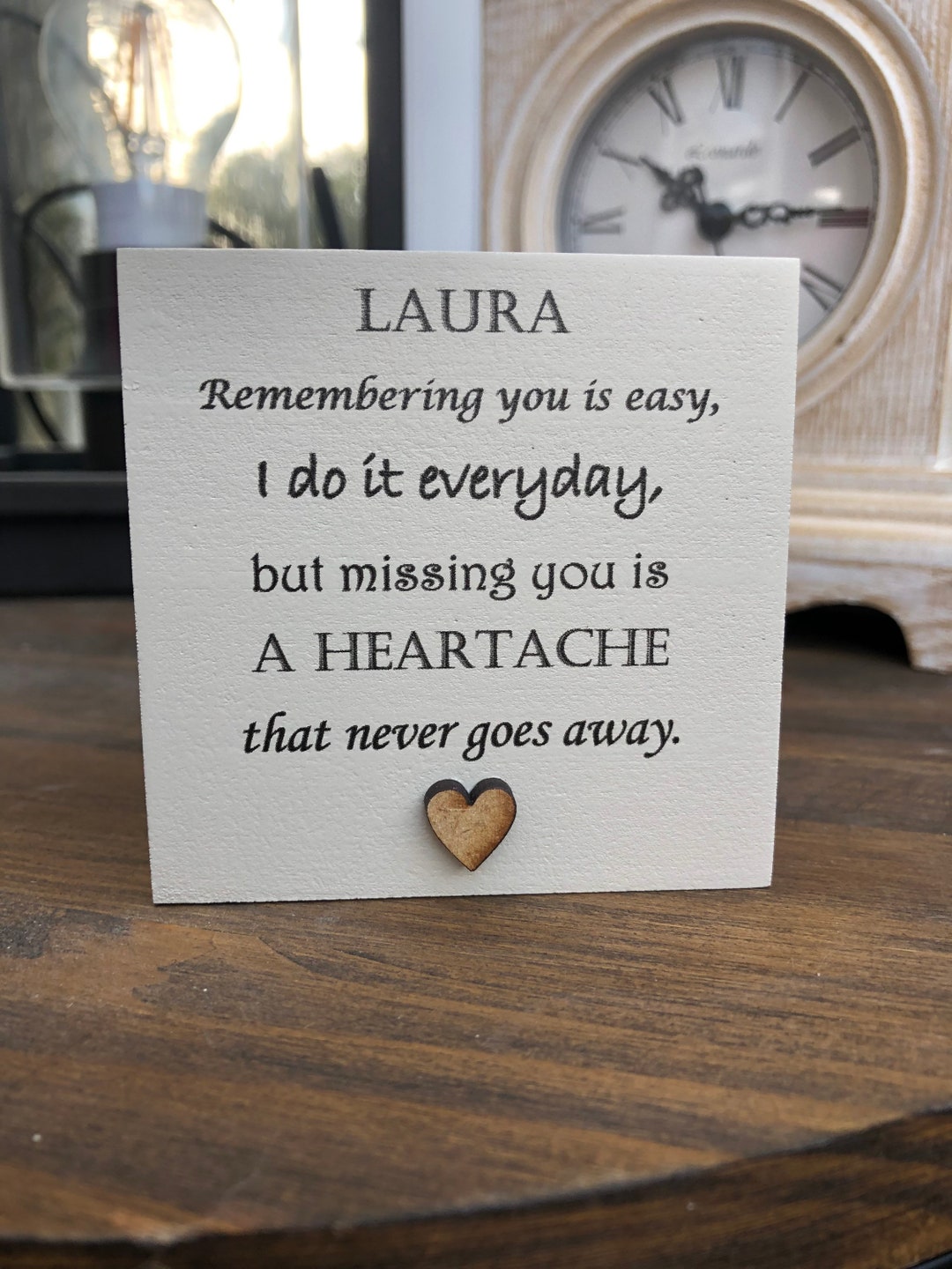 Personalised Candle in Memory of Any Loved One Mum Dad Grandad Husband